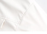 PU Leather Star Embroidery Jacket
