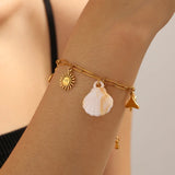 Golden Ocean Wrist Chain Bracelet