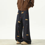 Y2K Streetwear High Quality Embroidered Striped Jeans