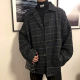 Aesthetic Plaid Men Jacket