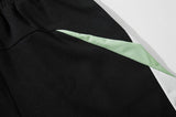 Patchwork Baggy Track Shorts