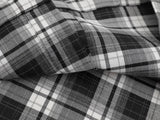 Versatile Plaid Mesh Spliced Embroidered Lapel Shirt