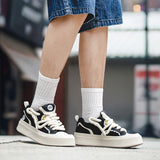 Black and White Big HeadBoard Shoes