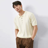 Men's Luxury Knitted Casual Business Polo T-Shirt