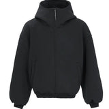 Wide Shoulder Japanese Style Zipper Sweatshirt