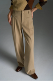 Fashionable Solid Wide Leg Classic Pants