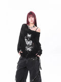 Cozy Hollow Knit Long Sleeve Sweater