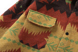 Durable National Style Button-Up Long Sleeve Shirt
