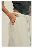Women's Retro Loose Slit Pockets Skirt