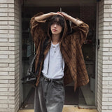 Plaid Vintage Casual Long Sleeve Hooded Shirt