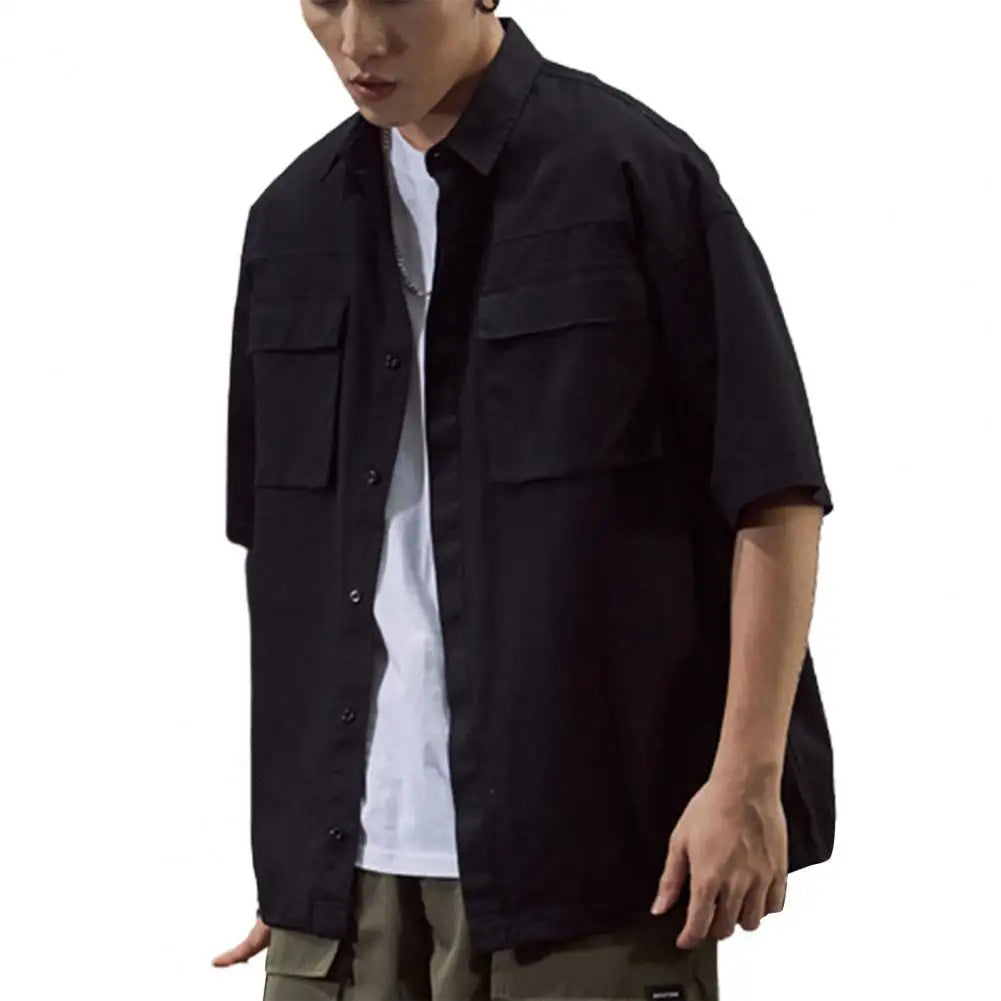 Military Cargo Short Sleeve Shirt