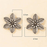 Exaggerated Ethnic Style Stud Earrings