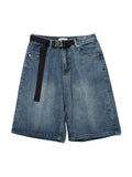 Summer Essential Mid Loose Baggy Denim Short