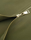 Classic Solid Color Back Zipper Skirt