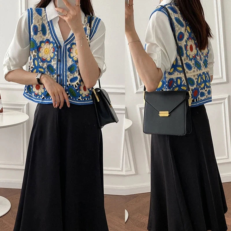 Floral Pattern Women's Cardigan