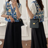 Floral Pattern Women's Cardigan