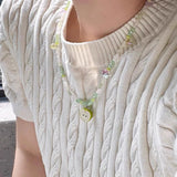Green Apple Bead Handmade Necklace