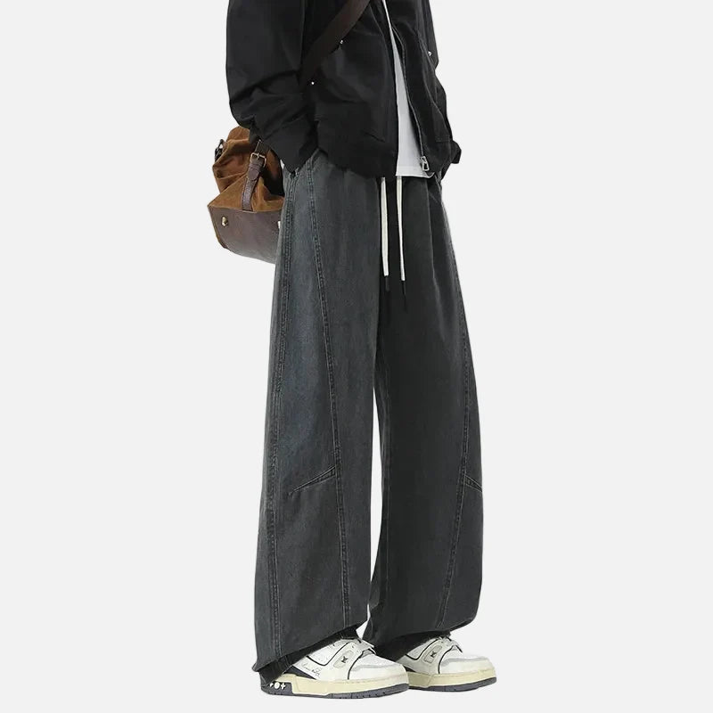 Mirrordust Trendy Loose Wide Leg Pants