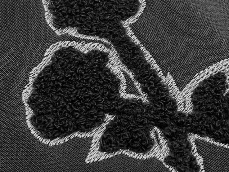 Rose Embroidery Shorts