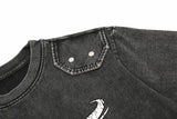 Vintage Retro Embroidery Patch T-shirt