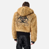 Luxury Personalized Pattern Faux Fur Jacket