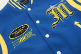 Retro Letter Embroidery Baseball Varsity Jacket