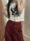 Y2K Graphic Print Punk Tank Top