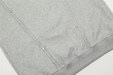 Y2K Rivet Patchwork Black Hip Hop Hooded Sweatshirt