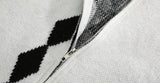 Cozy Retro Jacquard Zipper Hooded Cardigan