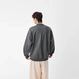 Minimalist Label Detail V-Neck Sweatshirt