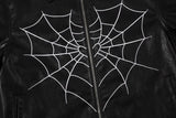 Y2K Spider Web Motorcycle Jacket