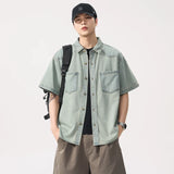 Vintage Retro Lightweight Casual Loose Denim Shirt