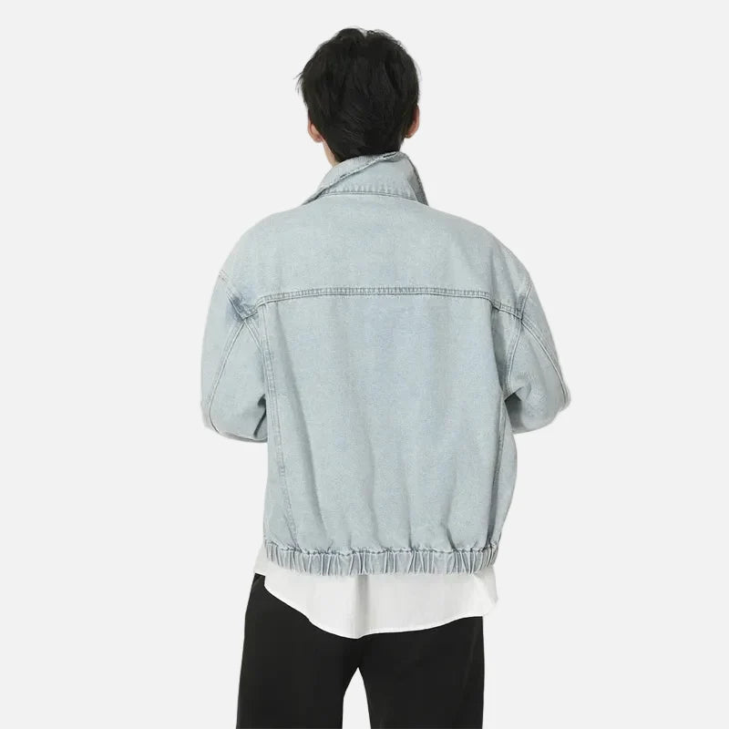 Vintage American Style Denim Workwear Jacket