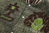 PU Patchwork Oversized Varsity Jacket