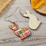 Colorful Easter Bookshelf Love Earrings