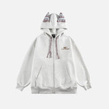 Cute Loose Cat Ear Casual Hooded Sweatshirt