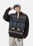 Cozy Nordic Fair Isle Knit Cardigan