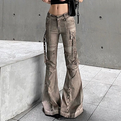 Micro Horn Stereoscopic Pocket Jeans