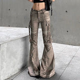 Micro Horn Stereoscopic Pocket Jeans