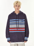 Y2K Knitted Holes Striped sweater