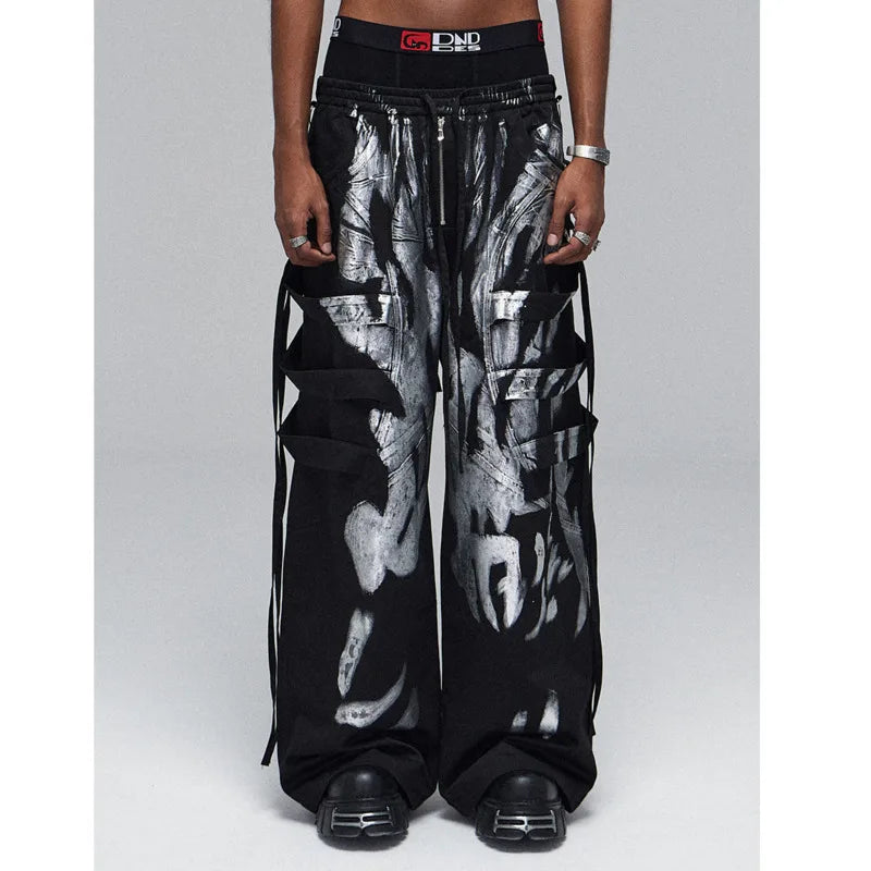 Darkwear Spray Paint Design Pocket Pants