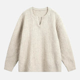 Streetwear 3D Cable Stitch Design Knitted Sweater