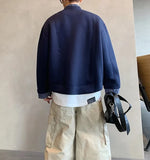 Trendy Fake Two-Piece Open Front Sweatshirt