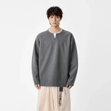 Hip Hop Minimalist Crew Neck Long Sleeve T-Shirt