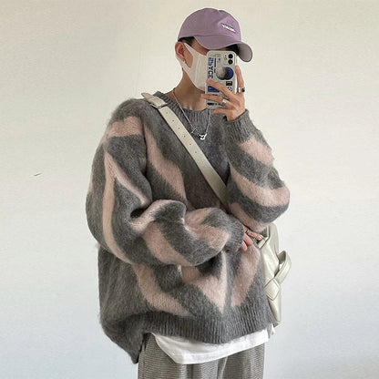 Luxury Knitted Pullover O-Neck Knitwear Sweater