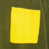 Breathable Green Knitted Short Sleeve Sweater