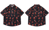 Colorful Cute Monkey Graphic Beach Shirt