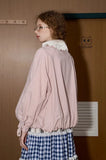Youthful Floral Lace Collar Casual Jacket