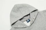 Y2K Rivet Patchwork Black Hip Hop Hooded Sweatshirt