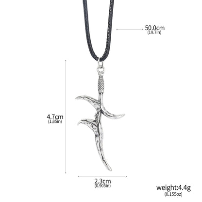 Spectral Steed Black Dagger Necklace